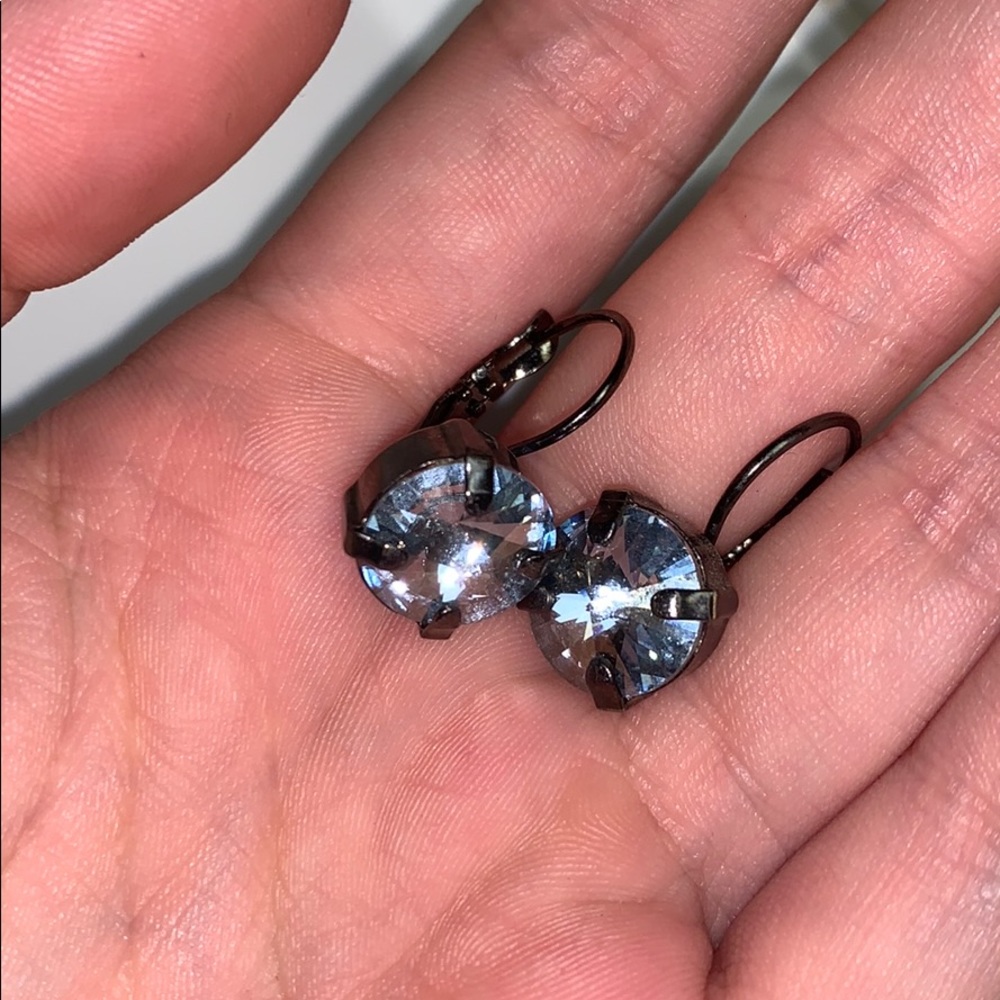Rivoli stud earrings.